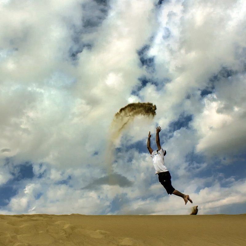 Land to sky and sand фото превью