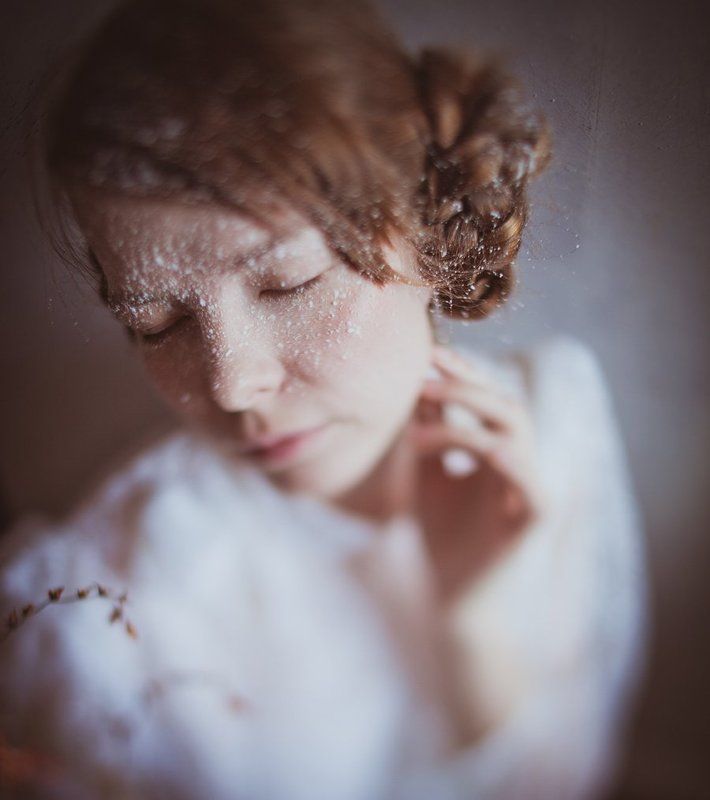 Нежное снежное фото превью