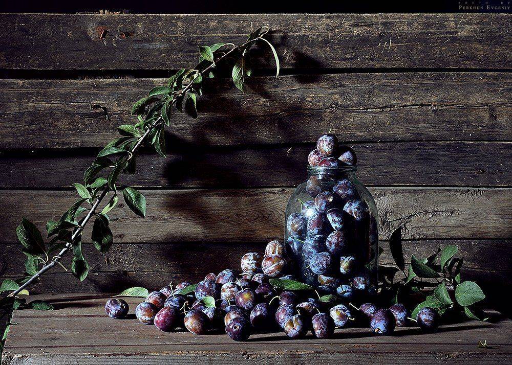 урожай, сливы, натюрморт, фрукты, Перхун Евгений
