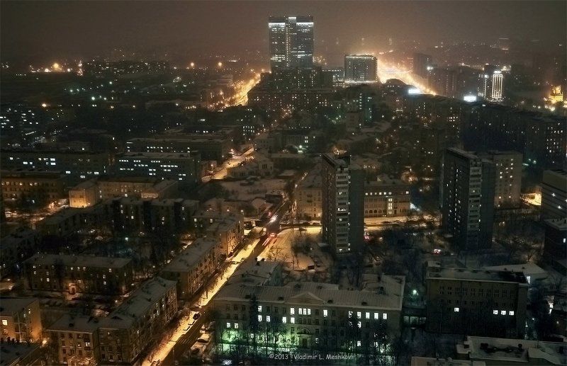 Москва. Вид на старую  немецкую  слободу c высоты 120м. фото превью