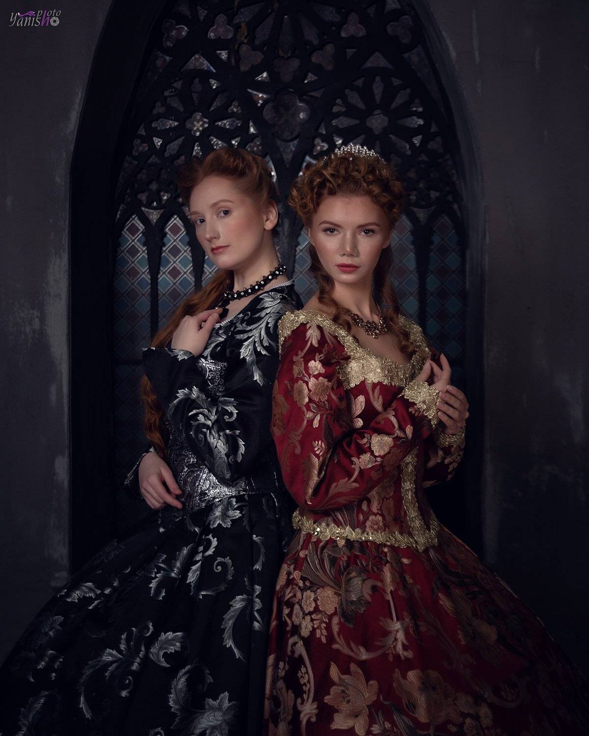 фотосъемка, портрет, история, девушка, историческаясъемка, МарияСтюард, двекоролевы, девушка, рыжая, ЕлизаветаI, Янина Ермакова