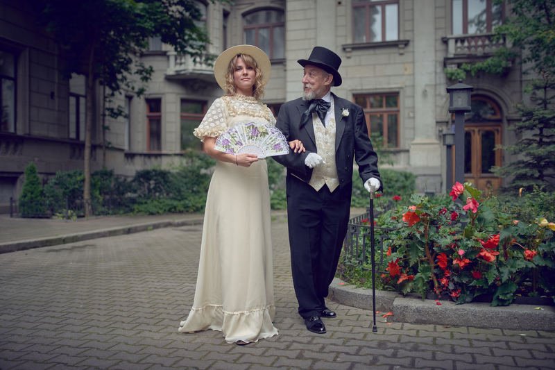 портрет, стритфото, жанр, rekhov Вечерний променад фото превью