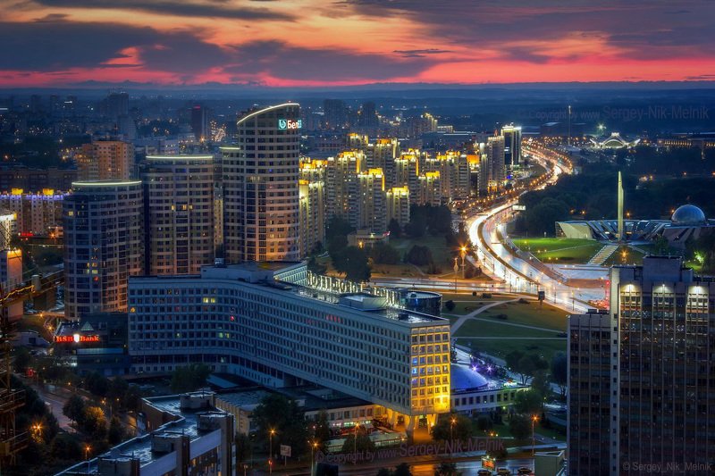 беларусь, город, минск, вечер, фотосфера-минск, фото-минск, интерьерный-фотограф-минск «Золотое окно» Минска фото превью