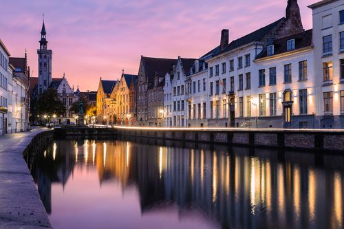 Закат в Брюгге