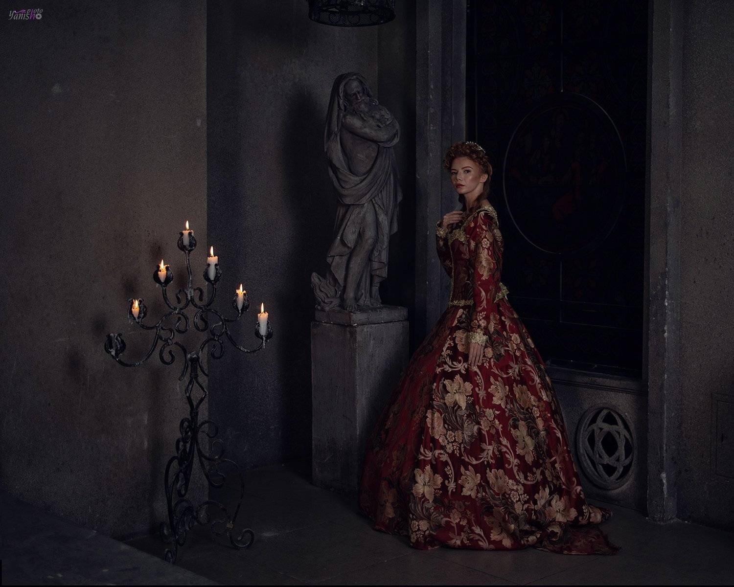 фотосъемка, портрет, история, девушка, историческаясъемка, МарияСтюард, двекоролевы, девушка, рыжая, ЕлизаветаI, Янина Ермакова