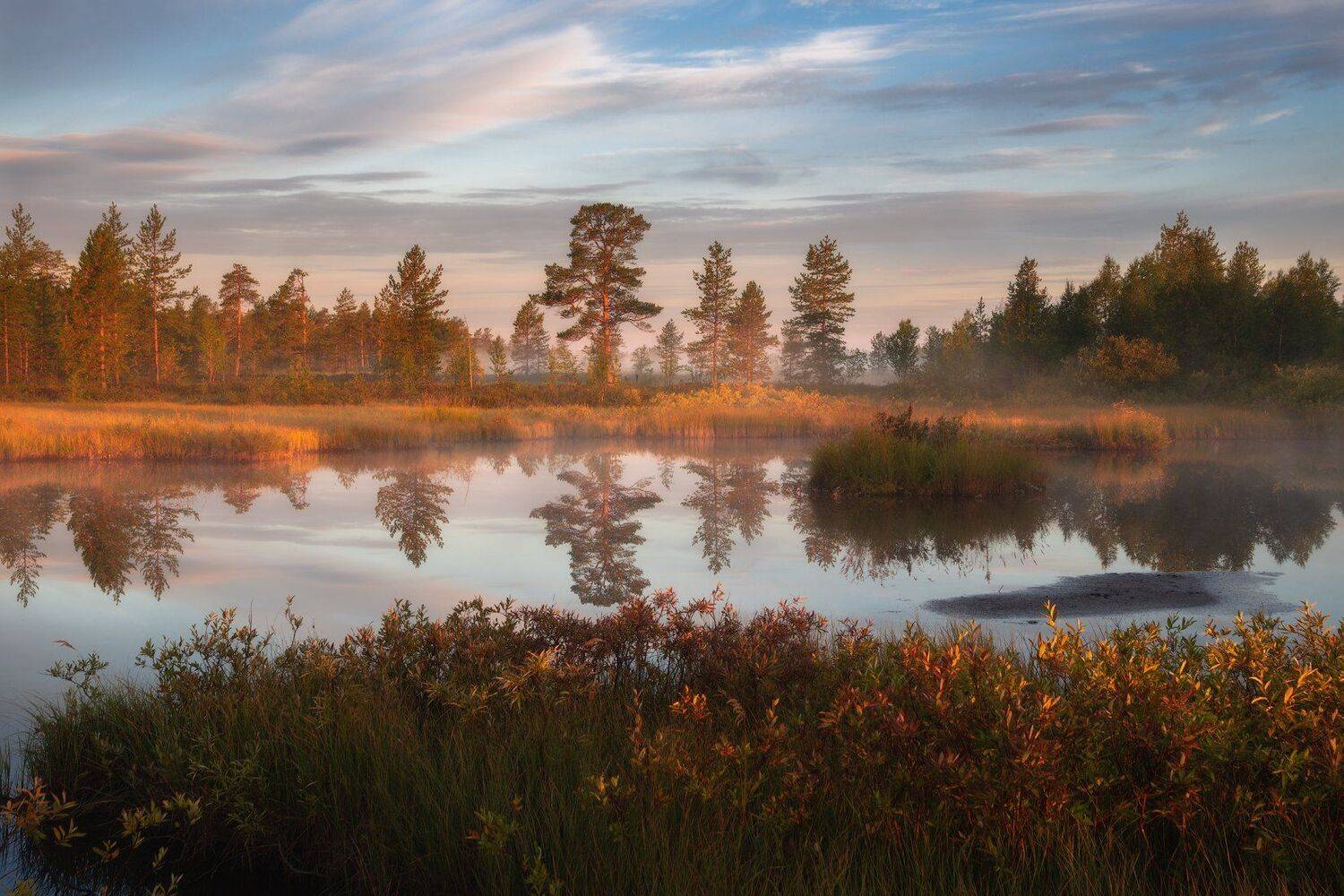 тцман,рассвет,хибины,кольский,север,россия,пейзаж,отражение, Виталий Истомин