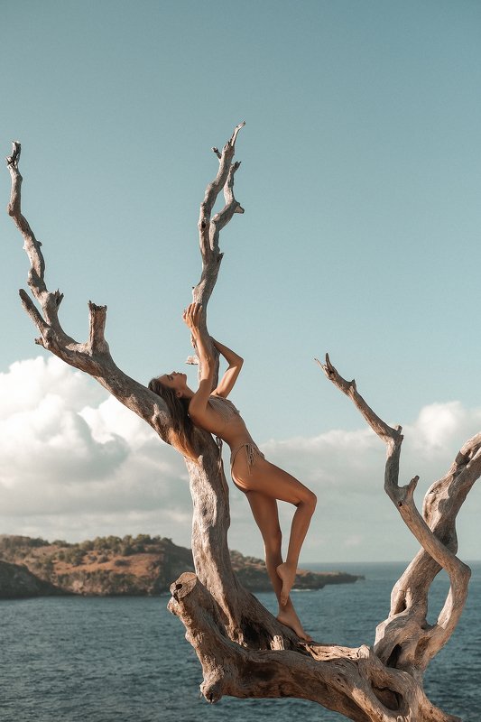 океан, волны, девушка, песок, пена, nude, nature, солнце, прозрачное платье, вода, мокрые волосы, мокрая девушка, девушка в воде Алиса фото превью