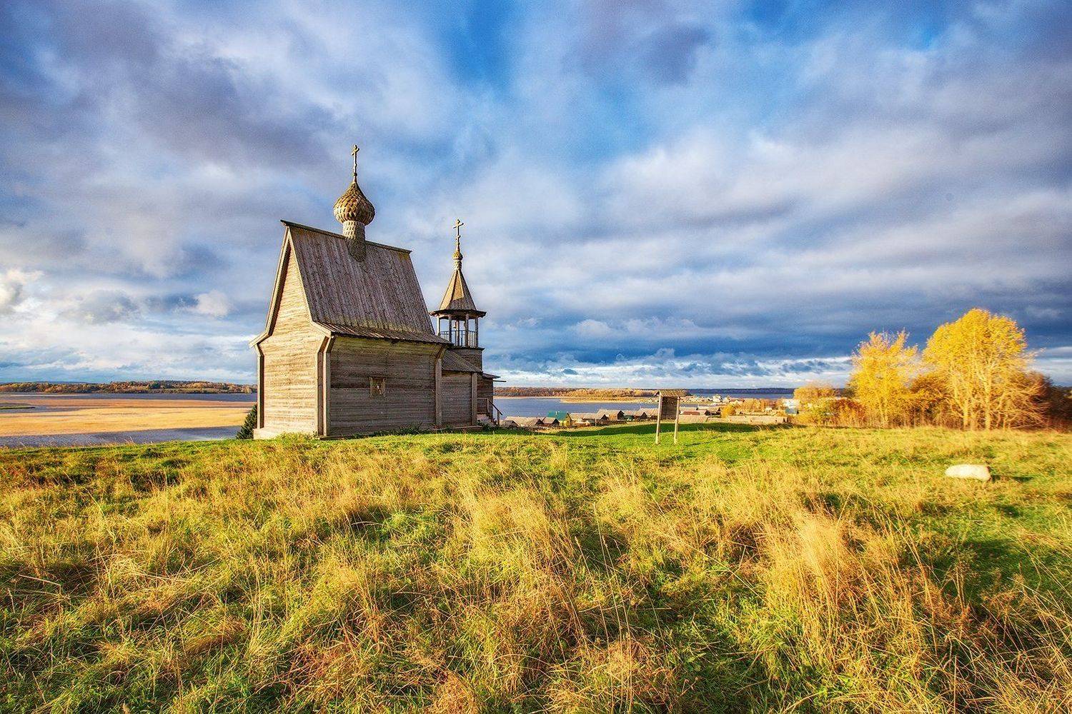кенозеро, кенозерье, осень, часовня, Владимир Липецких