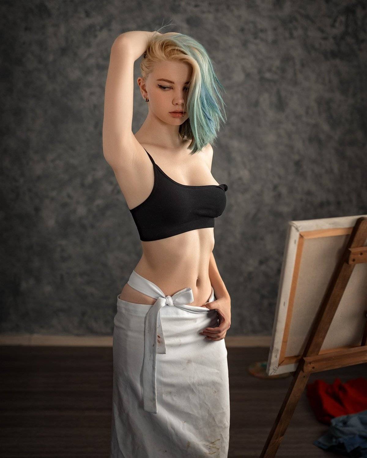 art, portrait, girl, model, арт, портрет, девушка, модель, Евгений Сибиряев