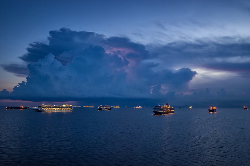 sea , sunset , sky , cruise ships , princess cruise , trip , tourism , cruise  фото превью