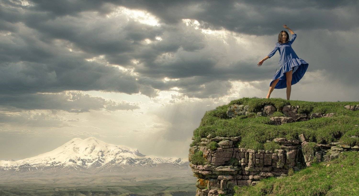 горы, эльбрус, кавказ, лето, модель, портрет, пейзаж, Андрей Горюнов