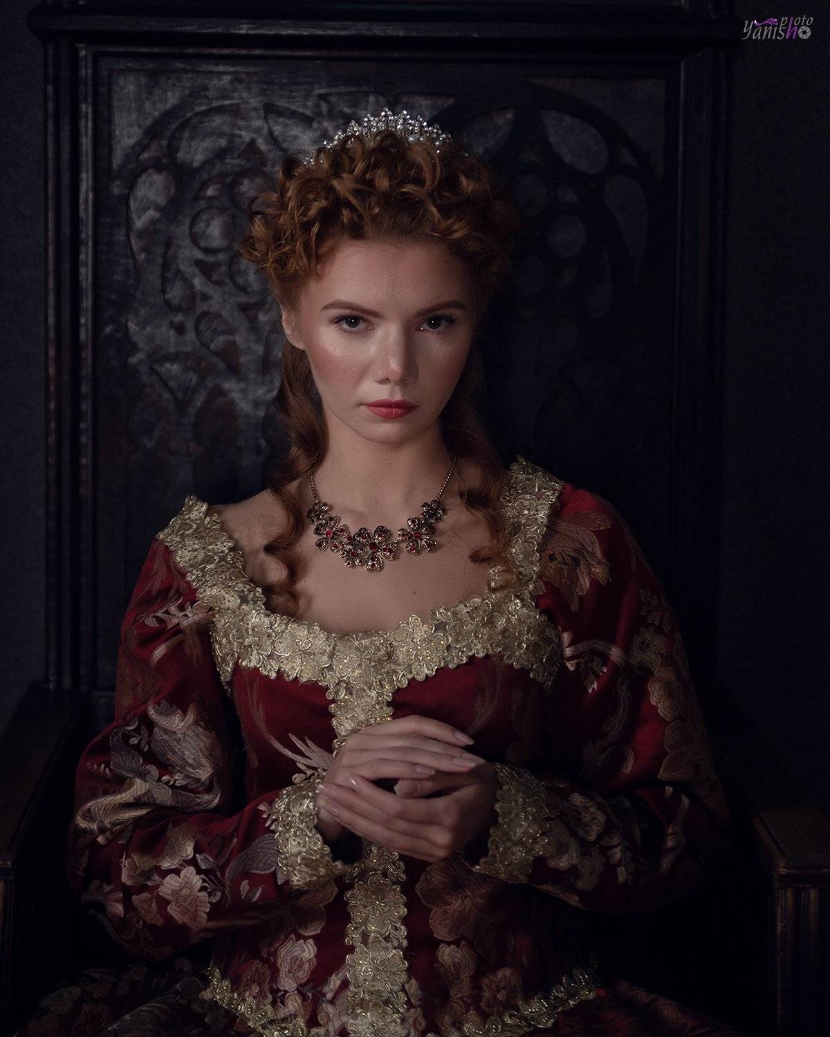 фотосъемка, портрет, история, девушка, историческаясъемка, МарияСтюард, двекоролевы, девушка, рыжая, ЕлизаветаI, Янина Ермакова