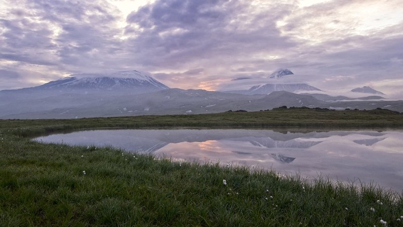 камчатка,вулкан,рассвет,удача. Толбачик просыпается. фото превью