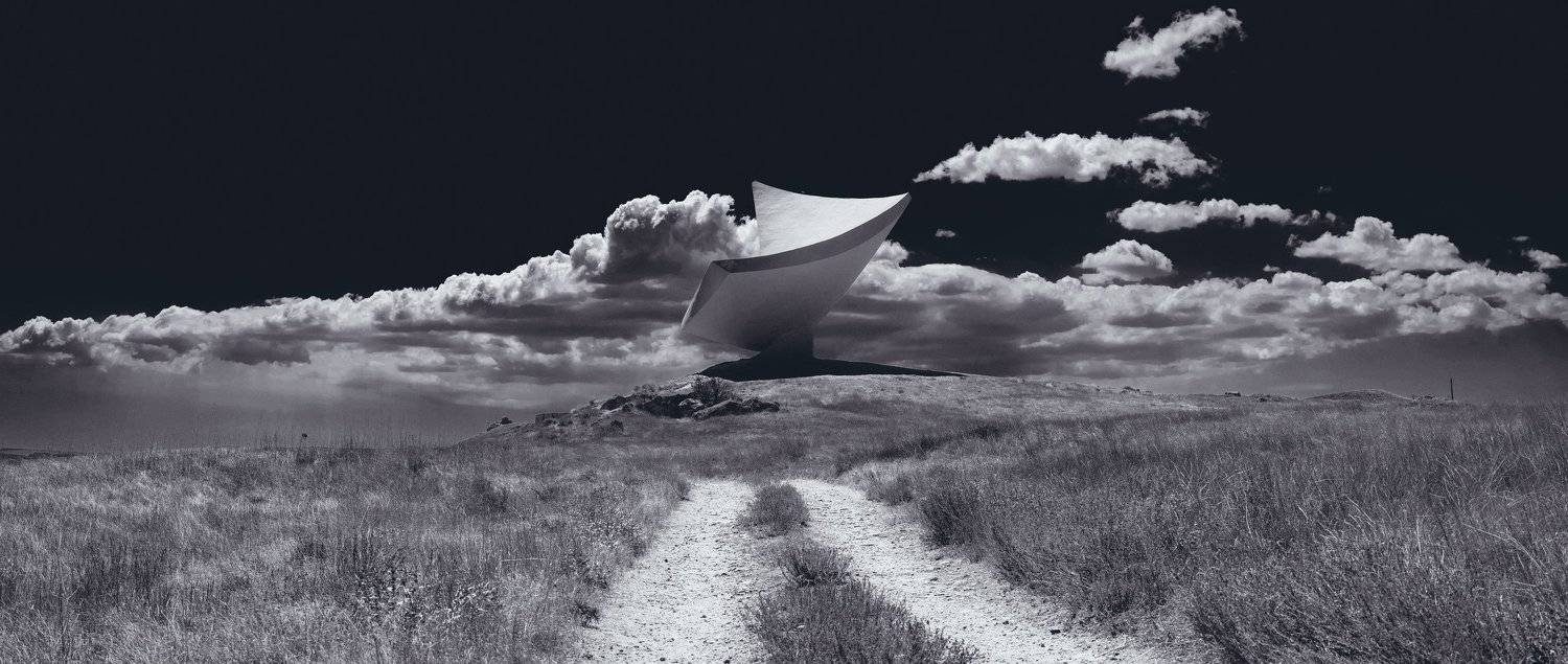 черно-белое, пейзаж, эльтигенский парус, великая отечественная война, победа, эльтигенский десант, керчь, крым, россия, Анатолий Щербак