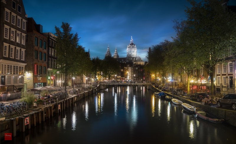amsterdam Amsterdam at night фото превью