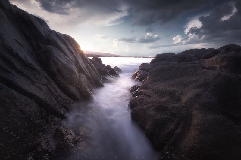 Sunset at the sea  фото превью