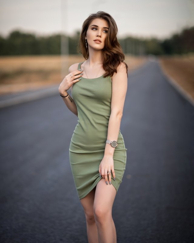 People, Female, Beautiful Woman, Fashion, Dress, Portrait, One Person, Lifestyles, Beauty, Outdoors, Woman, One Woman Only, Adult, Портрет, Женский портрет, Девушка Ася фото превью