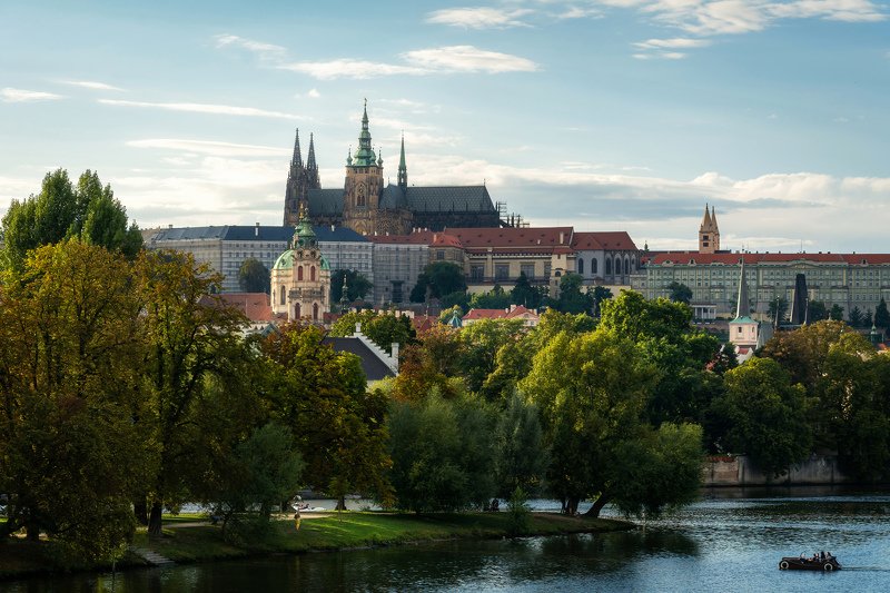 прага, вечер, река, влтава, европа, пражский град, ночь, фонари, чехия, город, золотой час, prague, summer, europe, river, evening, golden hour, prague castle, city Prague фото превью