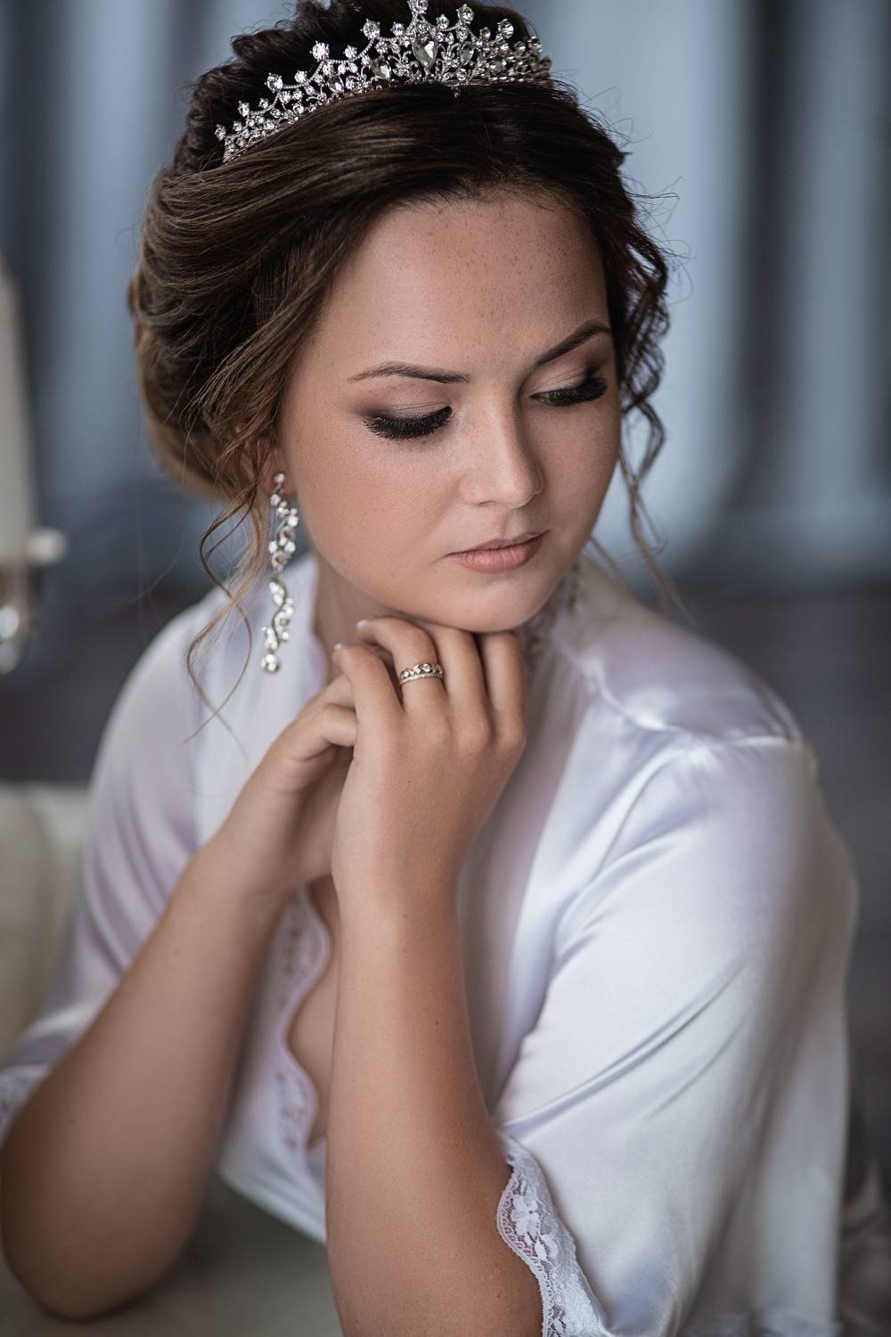 свадьба, свадебная фотосессия,  невеста, свадебное платье, счастье, любовь, портрет, утро невесты, студия, фотосессия, bride, wedding, love, happy, dress, wedding dress, Владимир Васильев