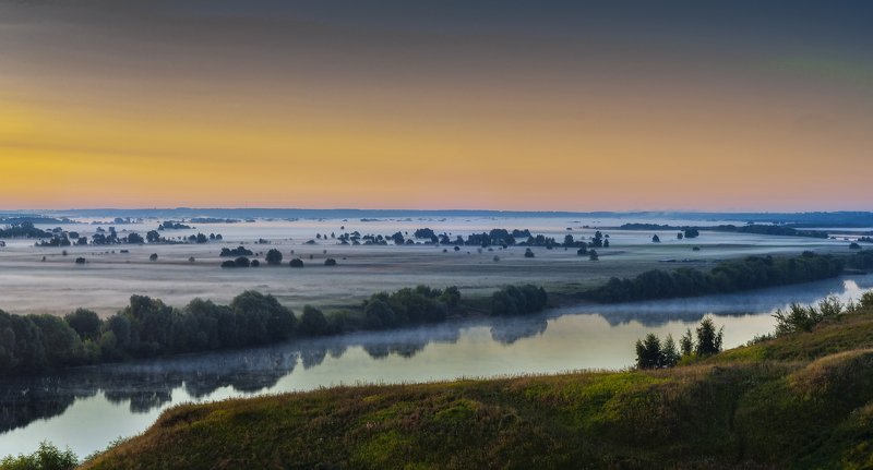 Рассвет на р.Ока фото превью