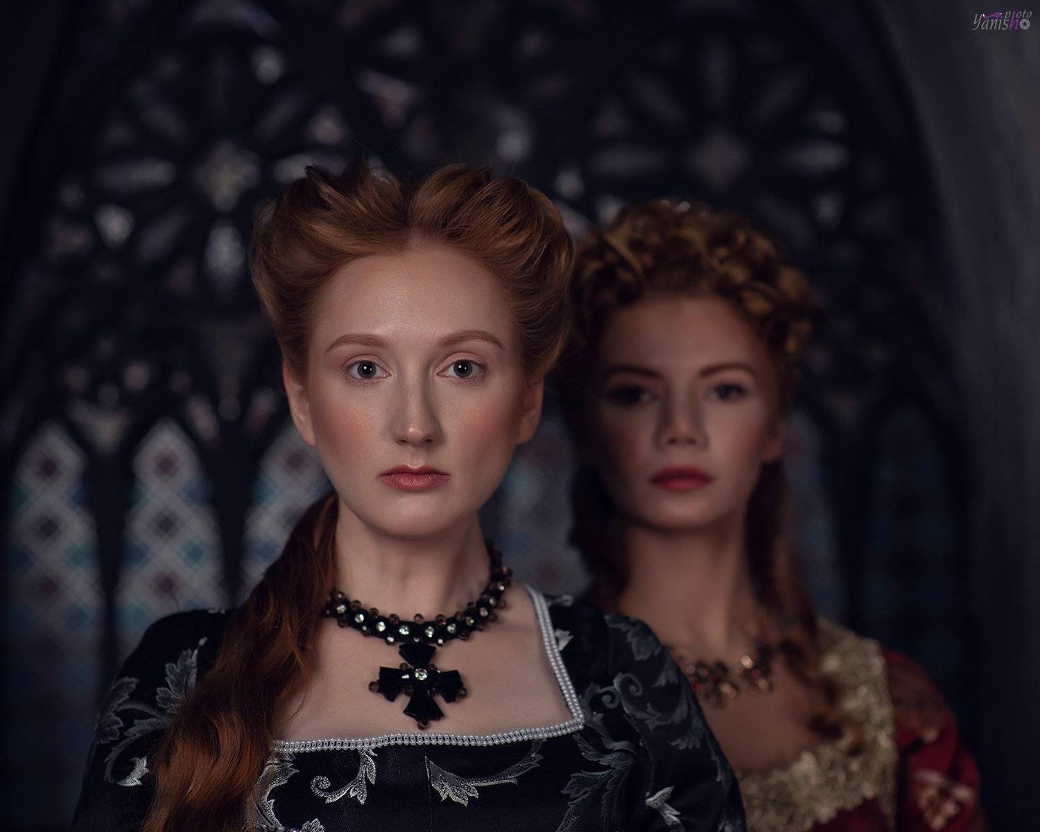 фотосъемка, портрет, история, девушка, историческаясъемка, МарияСтюард, двекоролевы, девушка, рыжая, ЕлизаветаI, Янина Ермакова