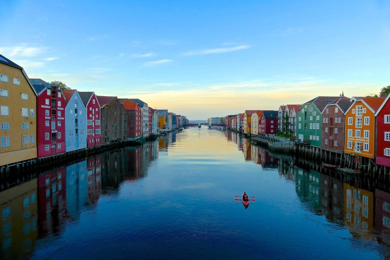 architecture, Trondheim, Norway, colorful, houses, Nidelva, mood, nature, cityscape, reflection,, Svetlana Povarova Ree