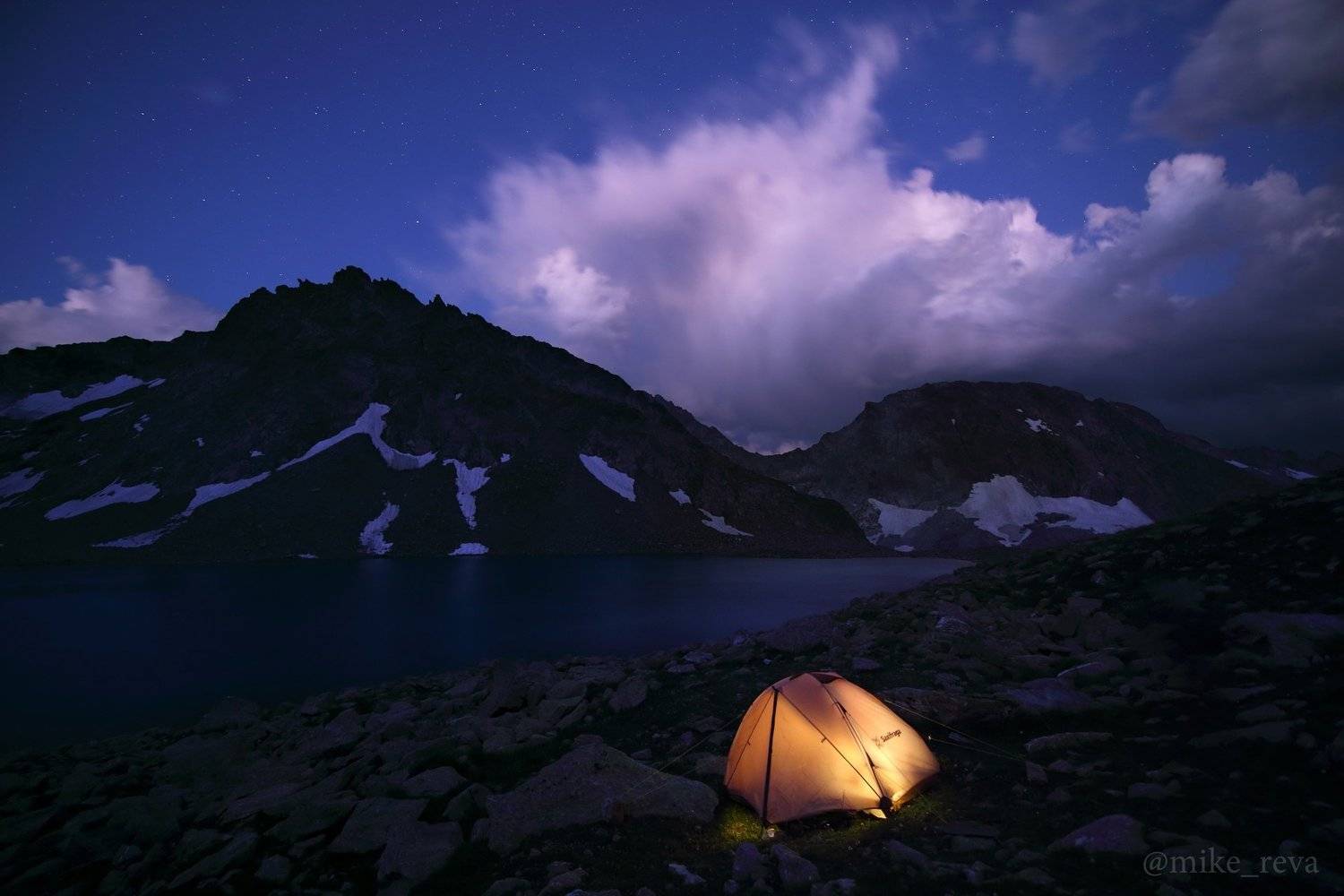 ночь кавказ ночной пейзаж астрофотография звезды созвездия, Михаил Рева