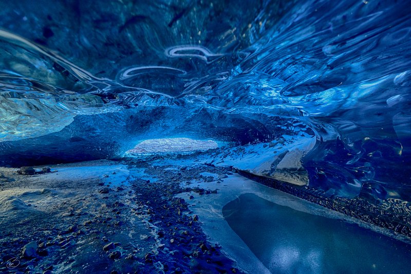 Iceland,ice,ice cave,blue,Vatnajökull Ice cave фото превью