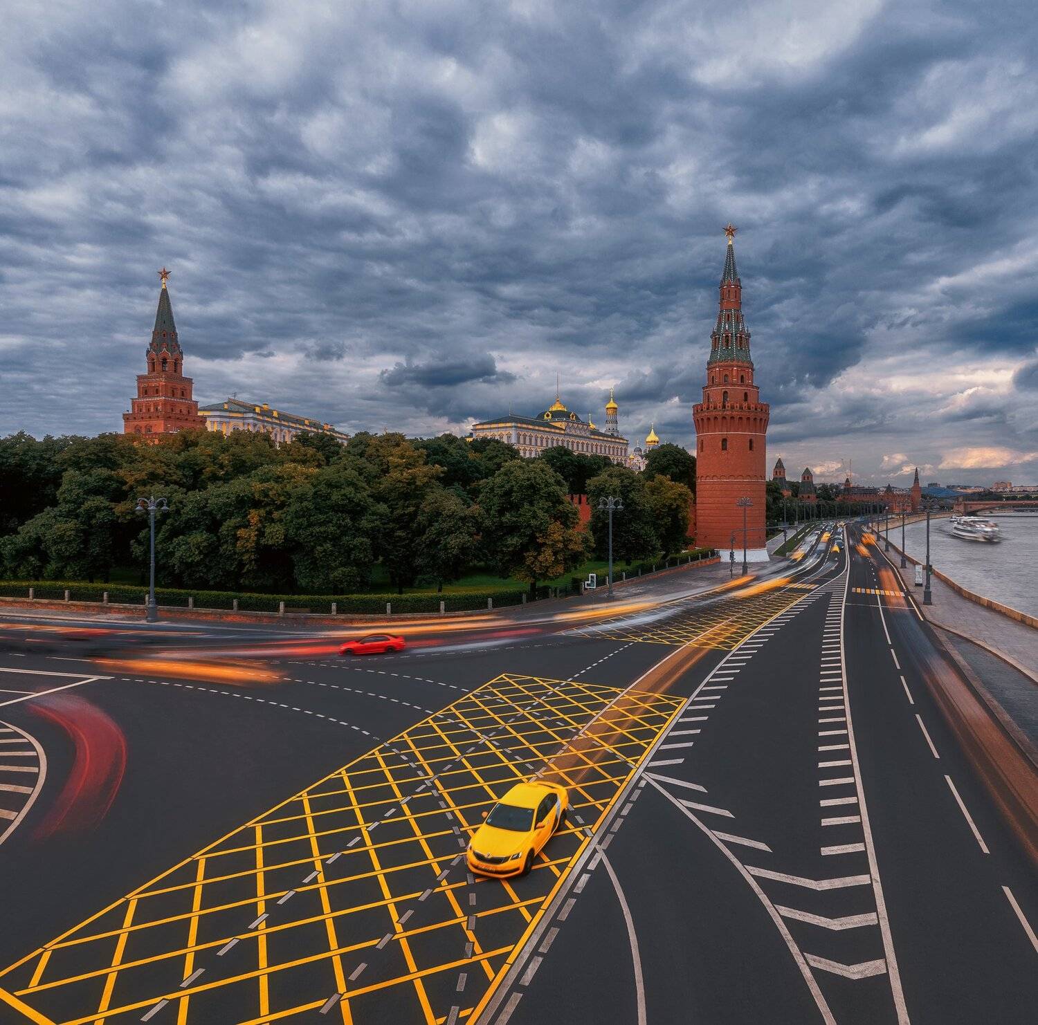 taxi, москва, кремль, движение, линии, перспектива, дорога, машина, road, car, motion, Анастасия Мазурева