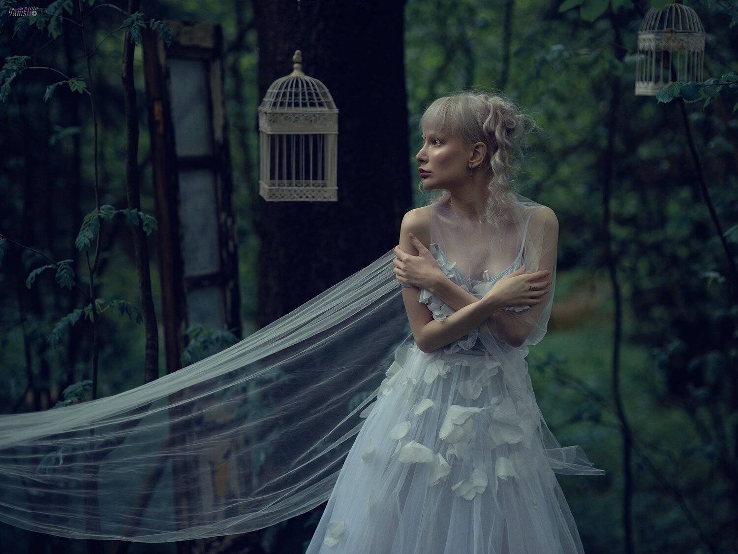 портрет, мистика, лес, девушка, сумерки, постановочное фото, артфото, Янина Ермакова