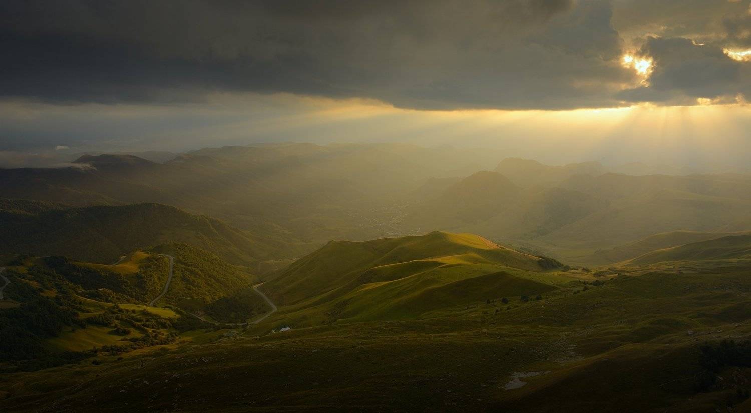 горы осень закат гум-баши, Александр Жарников