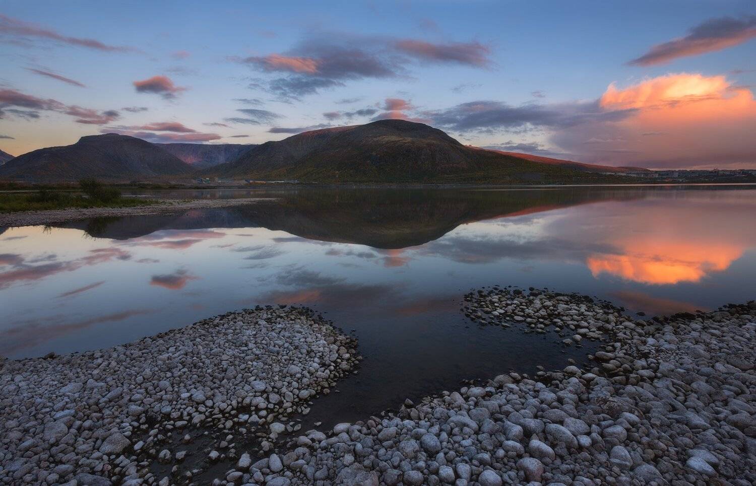 пейзаж,хибины,отражение,горы,закат,кольский север,сентябрь, Виталий Истомин