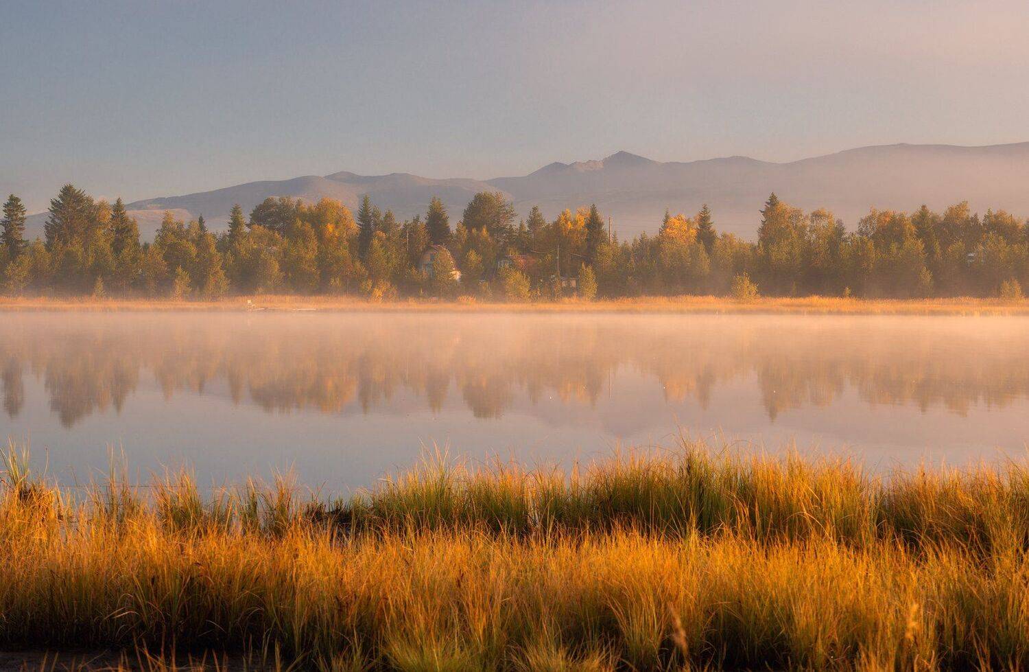 пейзаж,осень,россия,апатиты,хибины,горы,озеро,отражение, Виталий Истомин
