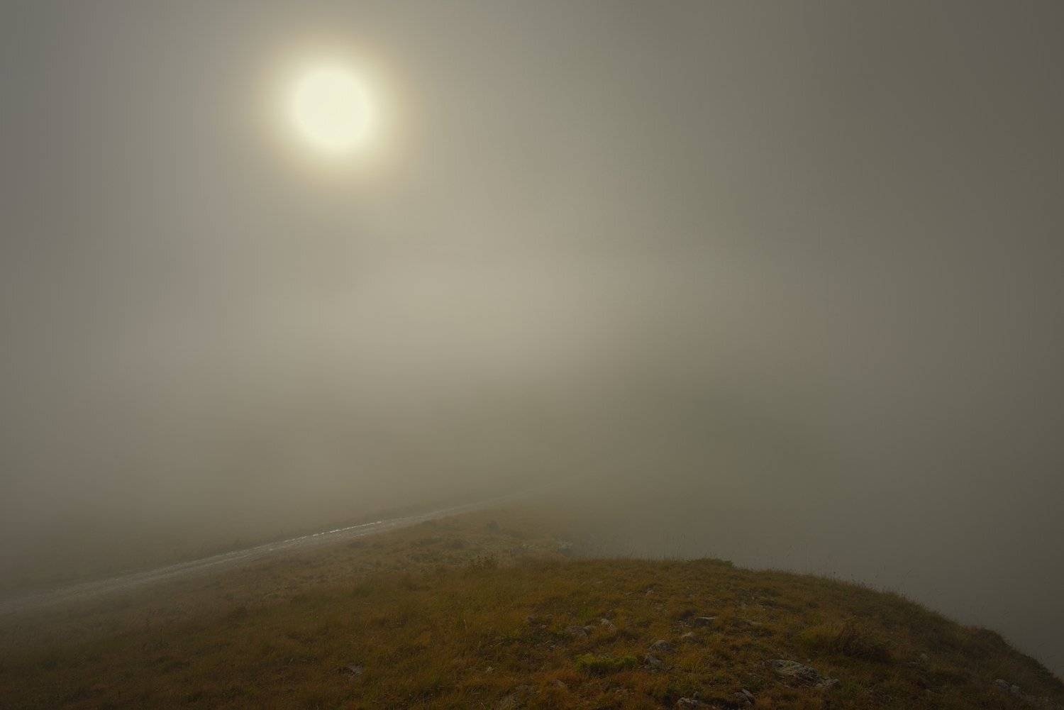 горы осень утро туман, Александр Жарников