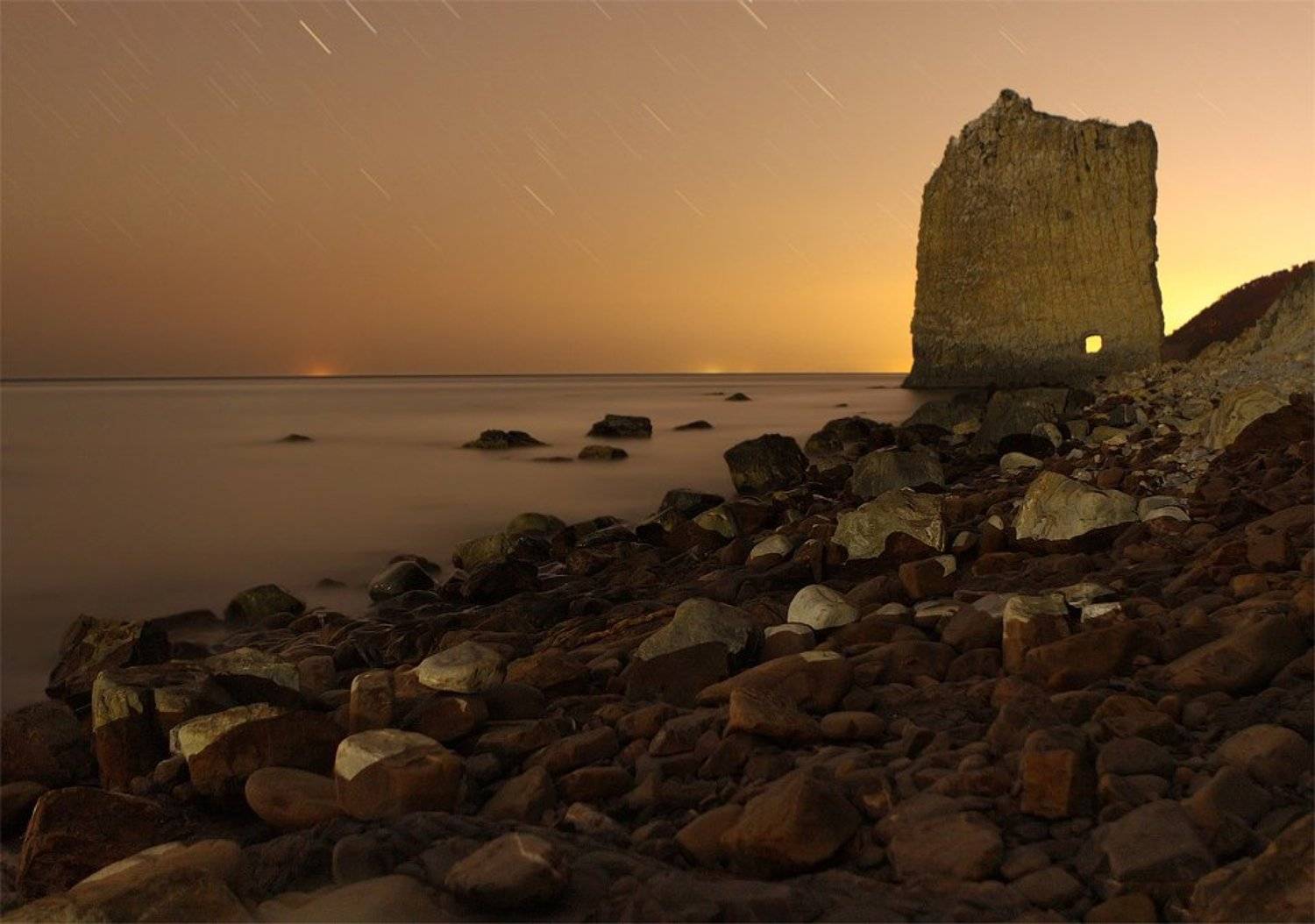 ночь,скала парус, SkorovS