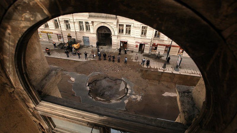 репортаж, улицы, петербург, санкт-петербург Про метеорит на Пестеля фото превью