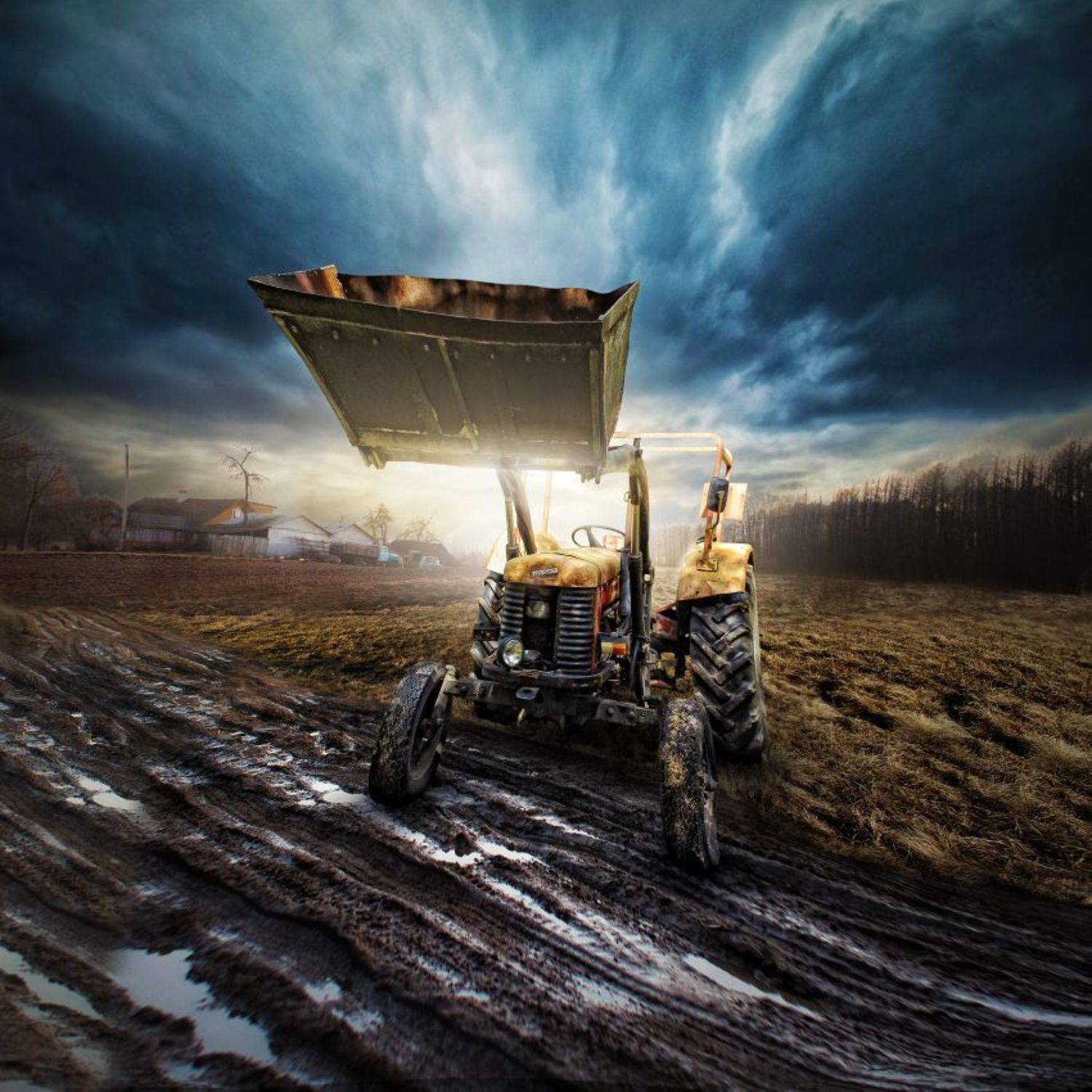 fun, humour, tractor, gangsta, rusty, rural, Artiom