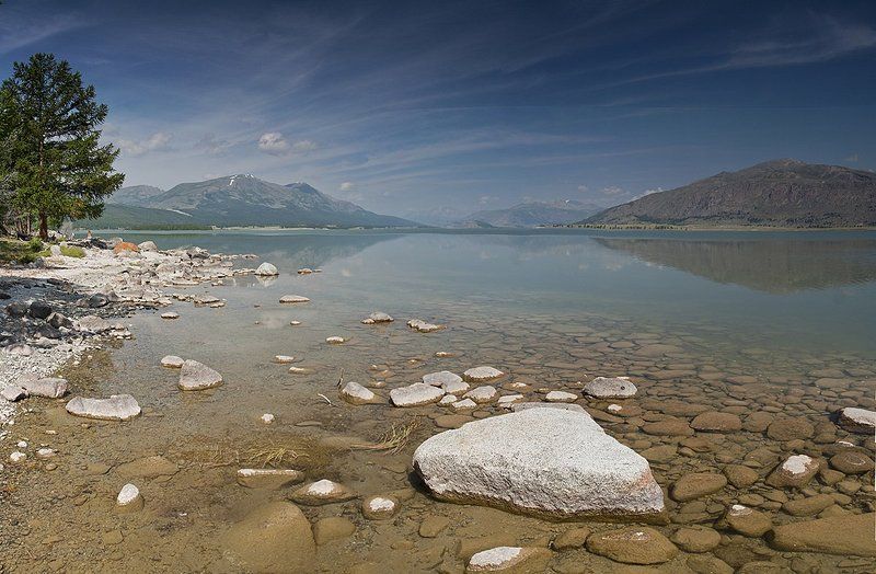 монголия, горы, алтай, озеро, хотон Хотон-Нур фото превью