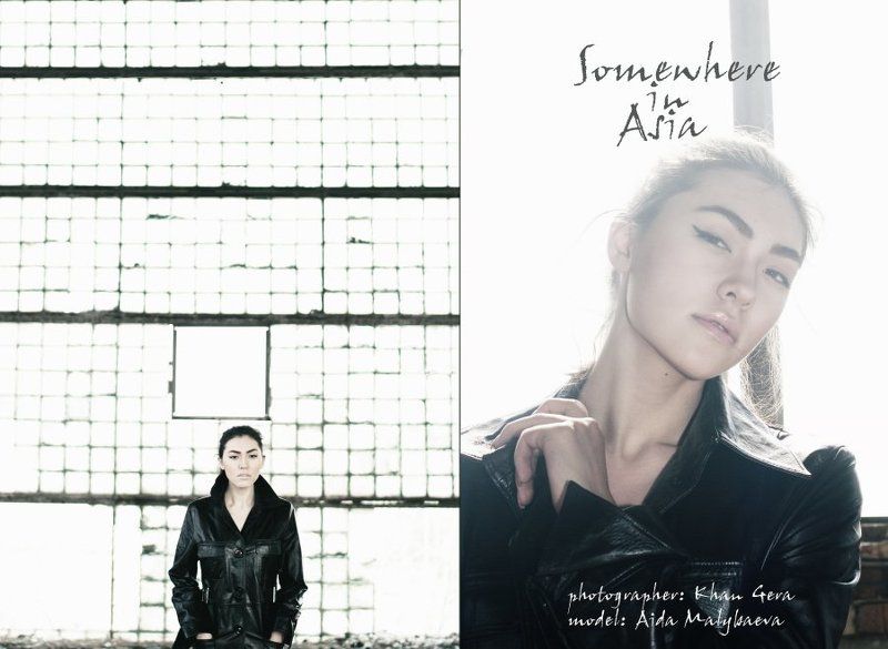 портрет, азиатка, здание, день, свет, черты лица, portrait, asian, building, day, light, features Somewhere in Asia. фото превью