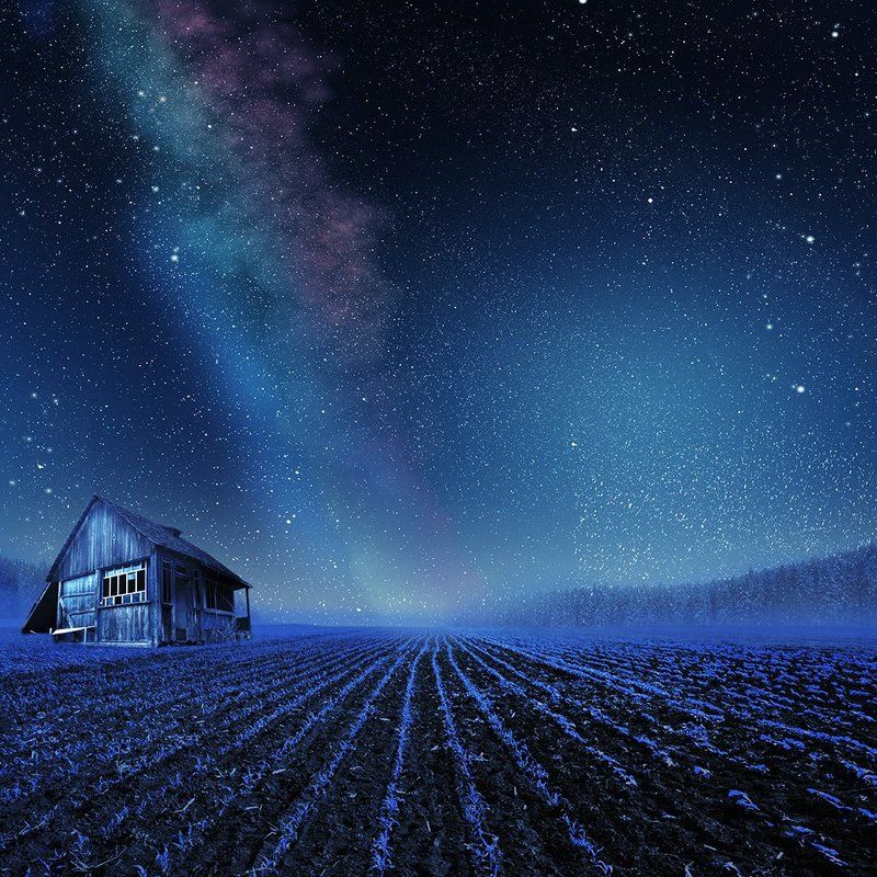 blue, circle, farm, light, night, pole, trail, manipulation, photoshop, special, light, starts Come dream with me фото превью