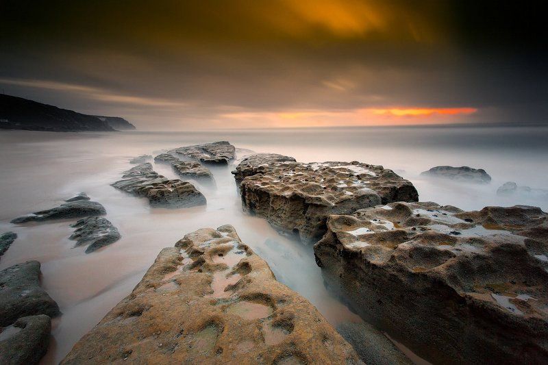 Evening landscape before the storm. фото превью