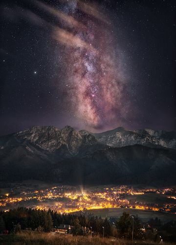 Tatra mountains by night