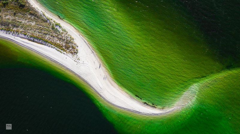 море, коса Кинбурнская абстракция фото превью