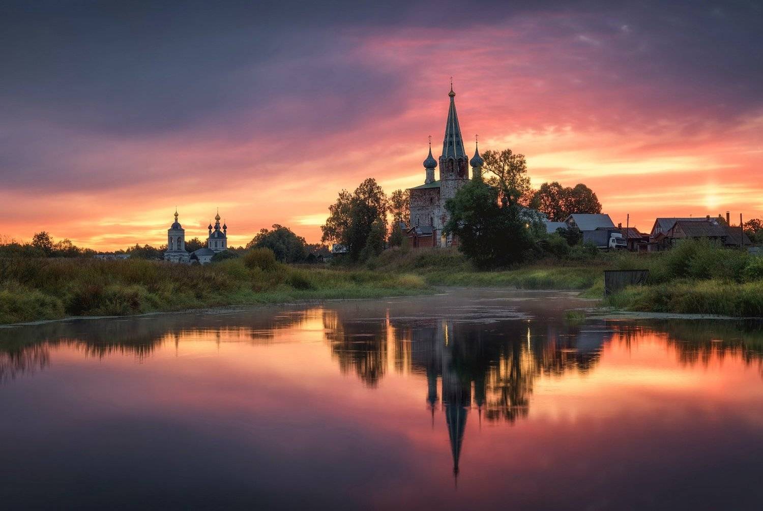 дунилово, осень, пейзаж, рассвет, Виталий Левыкин