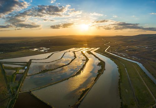 Водные поля Ставрополья.