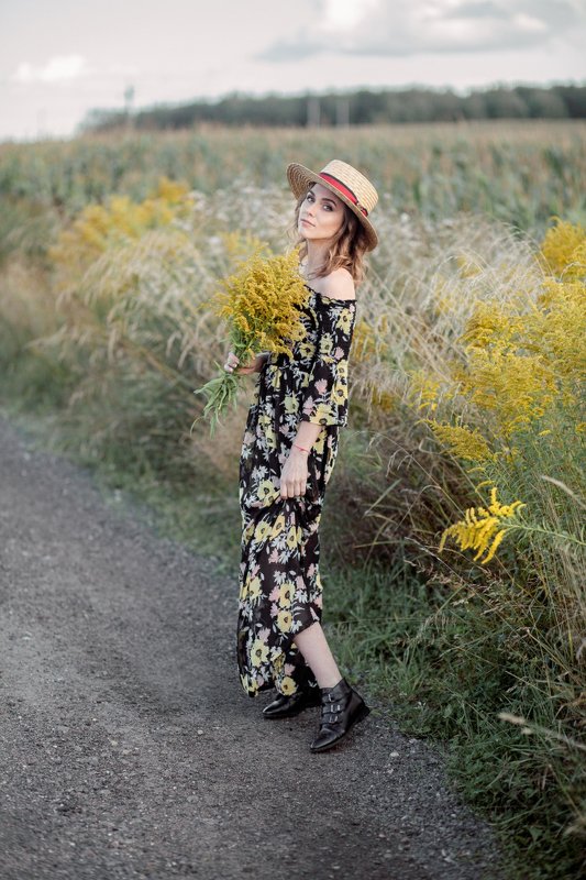 девушка, портрет, природа, фотосессия Аня фото превью