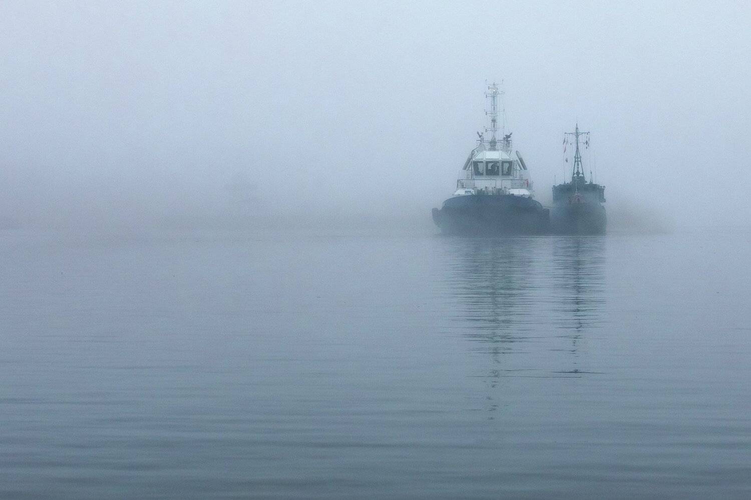 туман, пейзаж, зима, кронштадт, утро, Александр Игнатьев