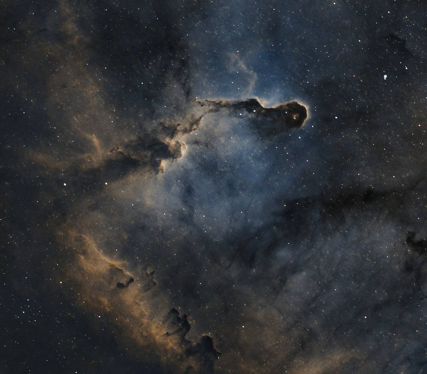 elephant trunk, nebula, astrophoto, astro, space, stars, Jarkko J&auml;rvinen