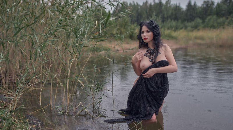 портрет, эротика, красота, модель, жанр, rekhov Анжелика под дождём фото превью