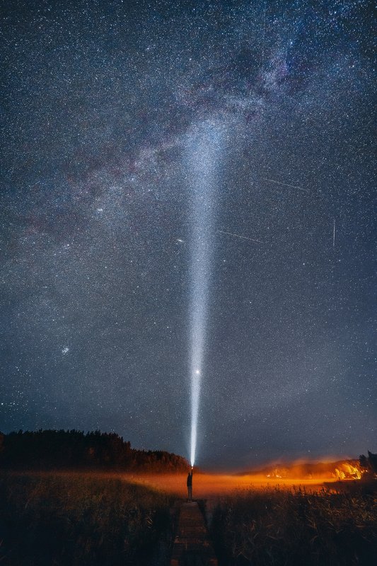 карелия, млечный путь, республика карелия, ночь, звезды, star, night Звездное небо Карелии фото превью